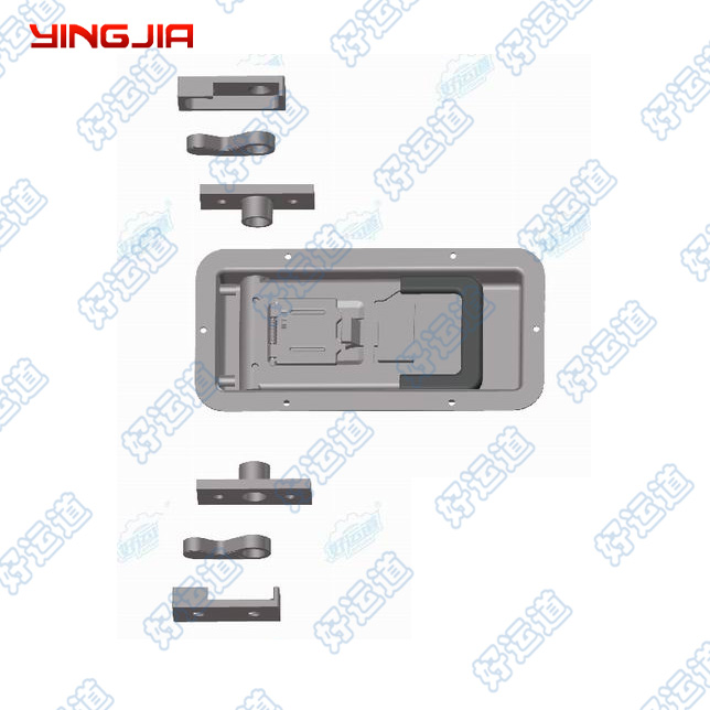 02342DS Stainless Steel Recessed Locking Handle